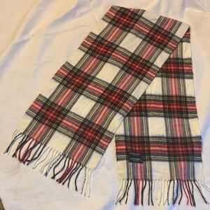 Christian Dior Multicolor Plaid Scarf
